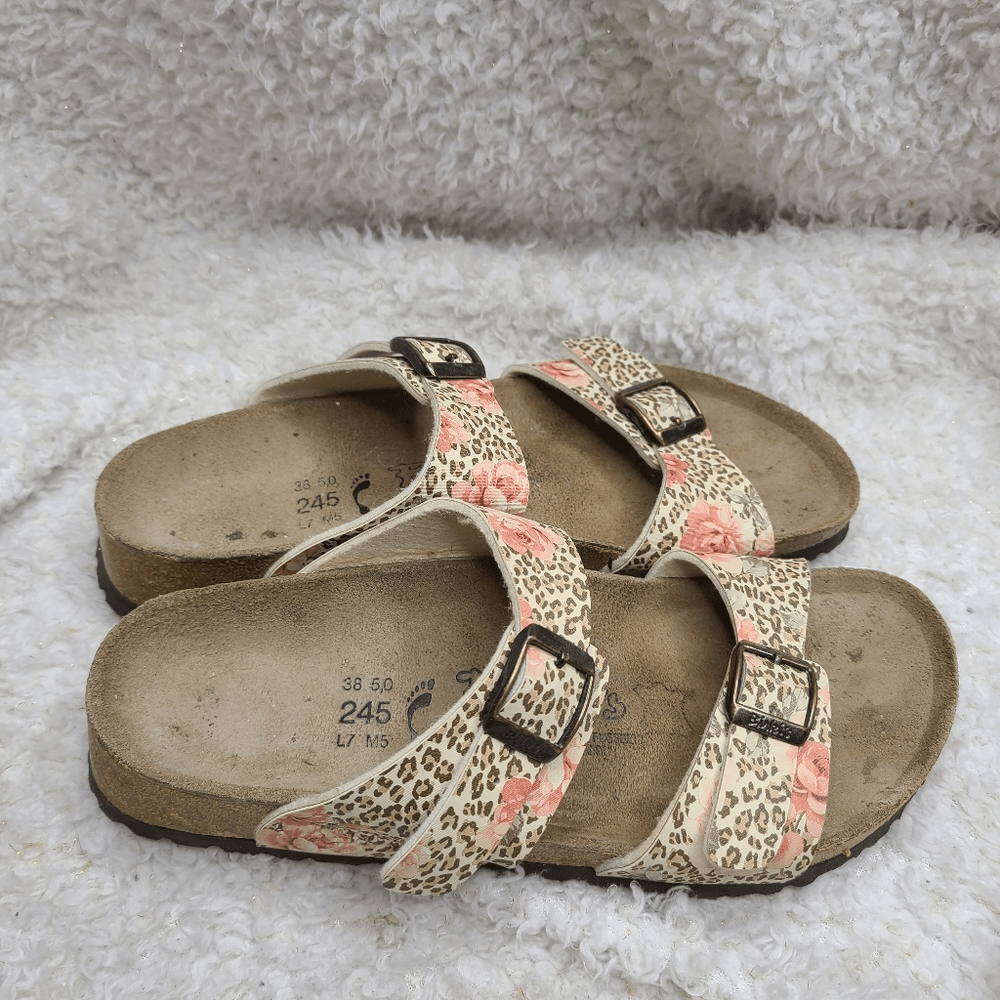 leopard print birkenstocks