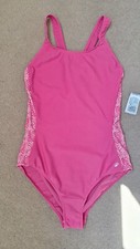 Decathlon Girls? swimming 1-piece swimsuit pink size12-13 years old