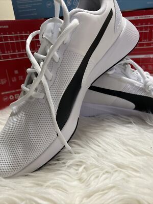 Puma Mens Flyer Runner 192257 24 White Running Shoes Sneakers Size