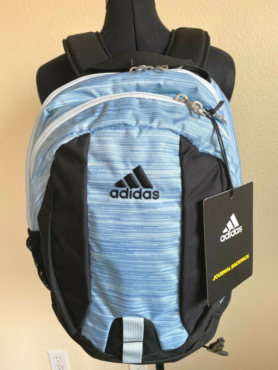 adidas blue and black backpack Stadium II Two mesh water bottle pockets fit up to 32 oz bottles adidas Backpack Power VI -