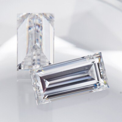 GRA Certified Loose Moissanite Baguette Cut Stones D VVS1 All