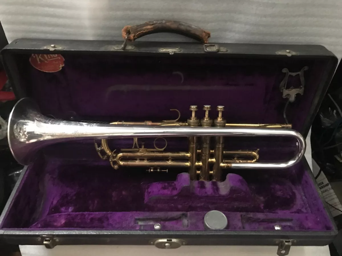 V RARE VINTAGE KING ARTIST SILVERTONE Bb TRUMPET L BORE STERLING