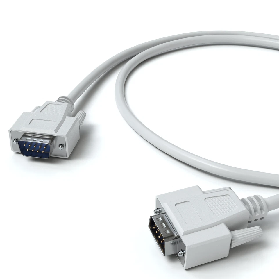 1,8m VGA Verbindungskabel SUB-D VGA Kabel Monitorkabel Beamer Monitor PC 9 Pol - Bild 4 von 4