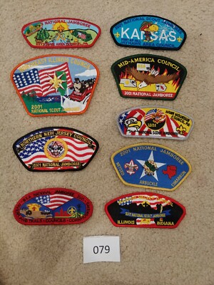 2001 National Boy Scout Jamboree Shoulder Strip Patch Hill JSP BSA CSP LOT 079