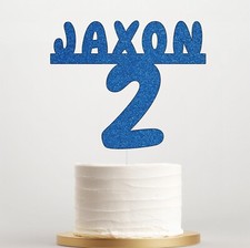 Personalised Cake Topper, Party Decoration for Kids, Any Name, Age, Birthday