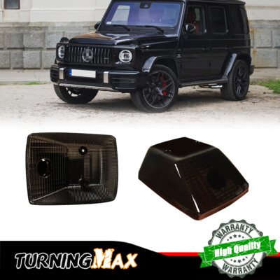 Gloss Black Replace Front Turn Signal Corner Lamps For Benz W463 G-Class G63 G65