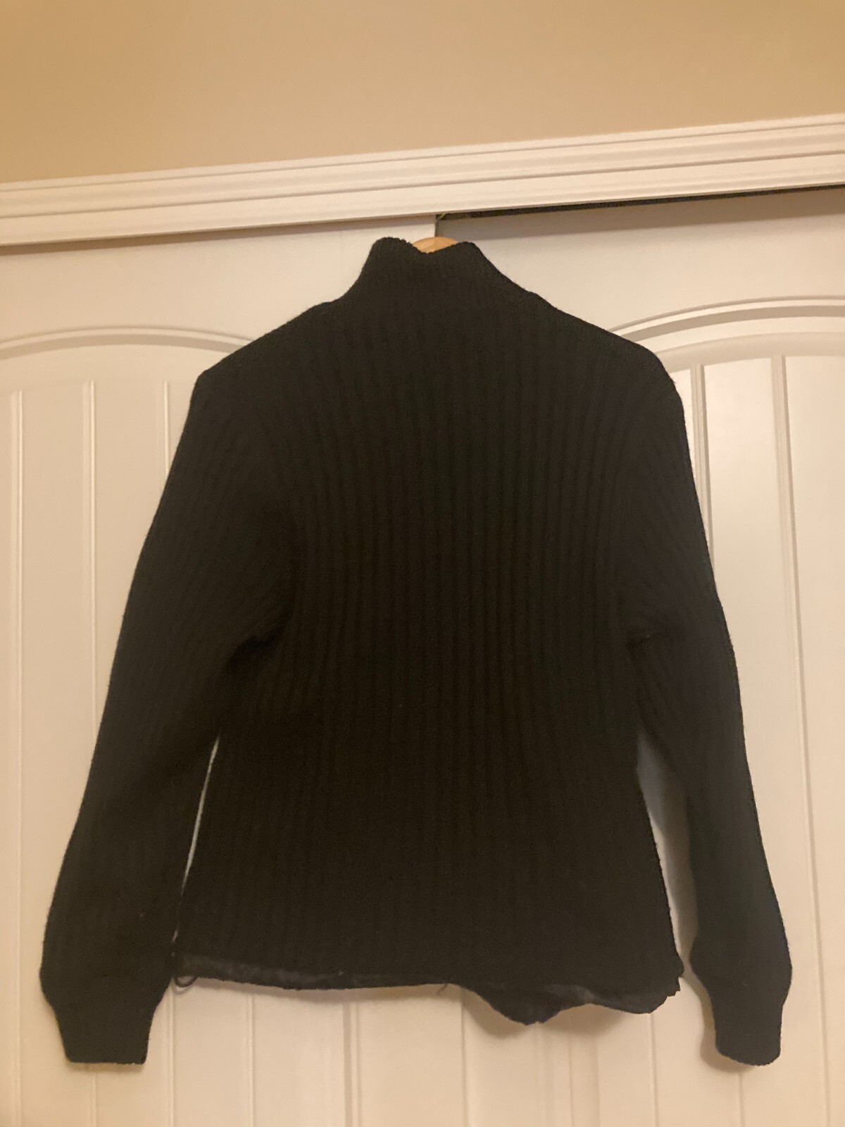 Schott NYC Reversible Sweater Jacket Black Small Zip … Gem