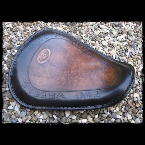 Individual en Cuero Marrón Arriba Dos X Harley Davidson Sportster | eBay