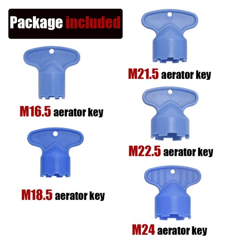 Cache Faucet Aerator Key Removal Wrench Tool Sink Water x5 - Picture 6 of 12