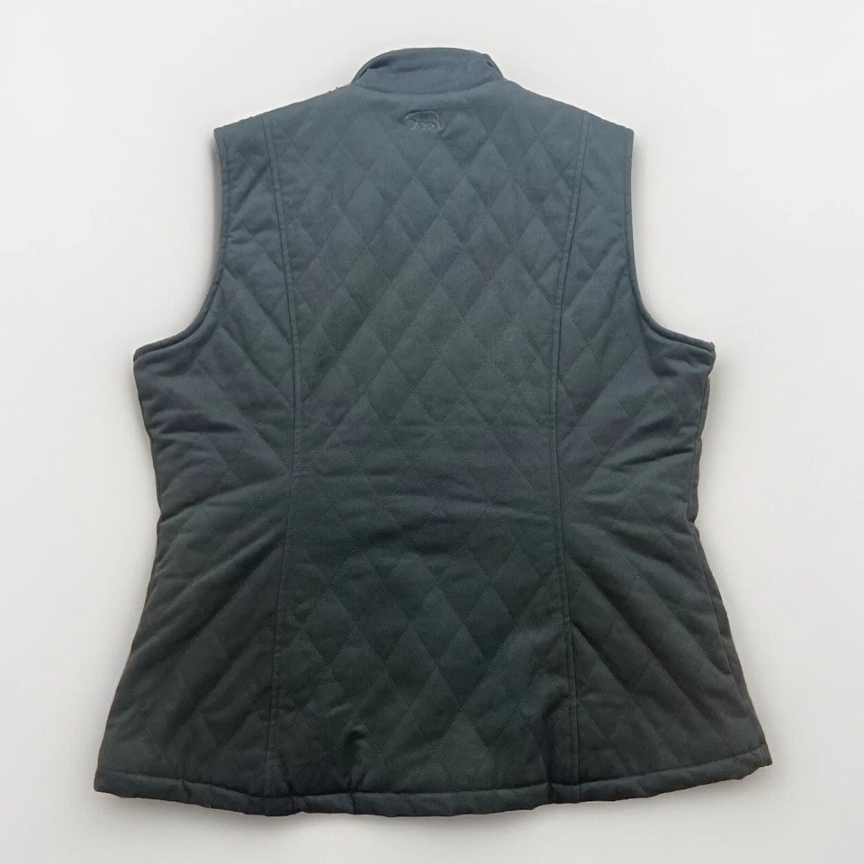 Polar King By Key Green Sherpa Lined Vest Quilted Full Zip Womens Size XL R - Image 3 of 4