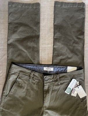Flag & Anthem Mens 36/32 Oakland Slim Olive Chino Khaki Stretch, New Tags