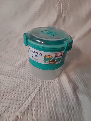 #ad *New*Sistema “To Go”Multi Level Food Storage Rounded amp; Stacked 965mL $13.28