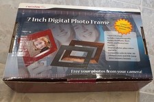 NEW Nextar 7" Digital Photo Frame Cherry Black Bronze Interchangeable Speakers