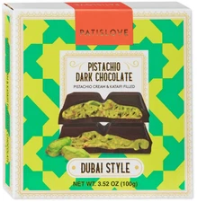 Patislove Trader Joe's DUBAI STYLE Dark Chocolate Pistachio Cream Kataifi Filled
