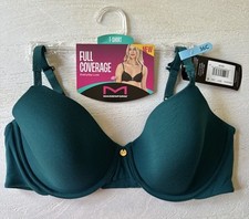Maidenform Women's Underwire Everyday Luxe T-Shirt Full Coverage Bra Teal 36C