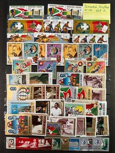 BURUNDI - Big Box Bargain Lot - Lotsa stamps for a few bucks! 5/12 #2 🇧🇮