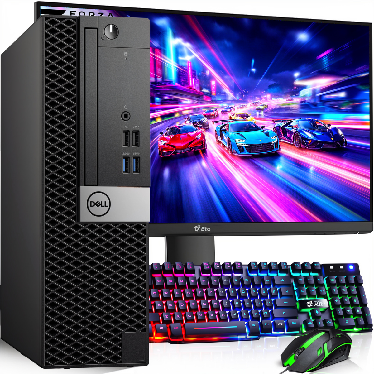 Dell SFF Gaming PC Intel i5 6th 16GB Ram 512GB SSD HDD 24
