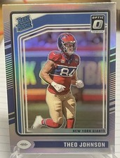 2024 Panini Donruss Optic Theo Johnson Rated Rookie #291 RC Holo Silver Giants