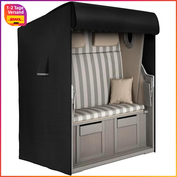 SchutzhüLle Strandkorb Winterfest Wasserdicht 420D Oxford-Gewebe 135X105X175Cm-image