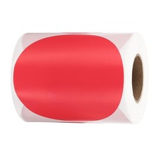 4 Inch Round Thermal Label Stickers for Business, Red 300Pcs 