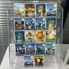 Carte POKEMON Charizard, Pikachu, Venosaur, Blastoise VAN GOGH FAN ART Promo