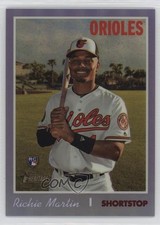 2019 Topps Heritage High Number Hot Box Purple Refractor Richie Martin vs5