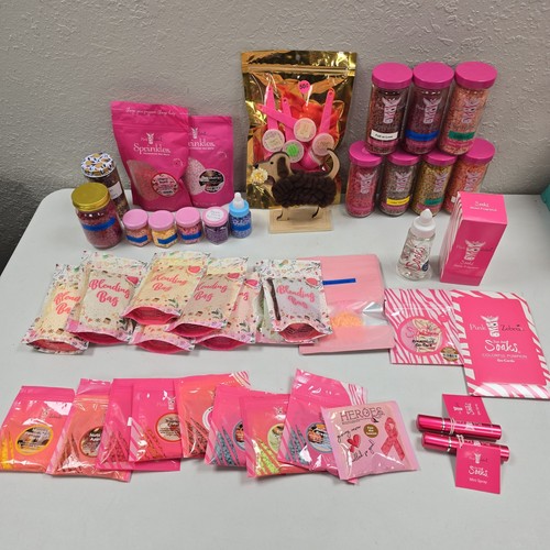 HUGE LOT - Pink Zebra Sprinkles Wax Melts Mixed Scents, Blending Bags w/Extras