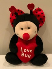 Russ Plushie Lady bug LoveBug Valentines gift Soft toy stuffed animal rare 259