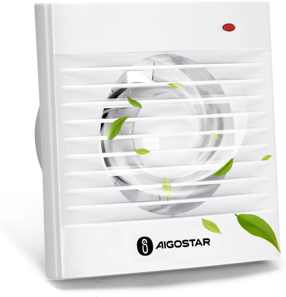 ESTRATTORE ASPIRATORE ARIA DA MURO VENTOLA CUCINA BAGNO 14W AIGOSTAR Ø 120/130" 