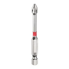 PH2 Phillips Screwdrivers Bit 1/4" Hex Shank 2.8" Long Magnetic Red