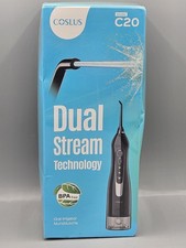 COSLUS Water Dental Flosser Teeth Pick: Portable Cordless Oral Dual Stream. NEW