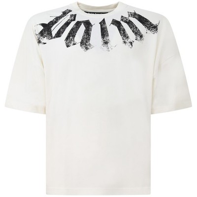 PALM ANGELS - T-Shirt weiß mit Logo für Herren