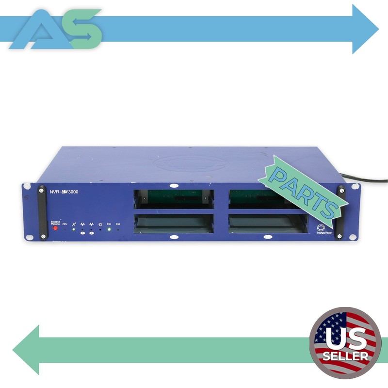 AS-IS IndigoVision NVR-AS 3000 Network Video Recorder Chassis Mountable No HDDs