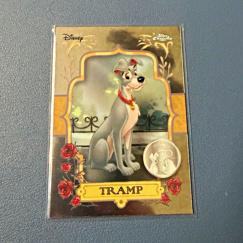 Topps 2025 Disney Chrome Lady and the Tramp 70 Years Insert LT-5 Tramp
