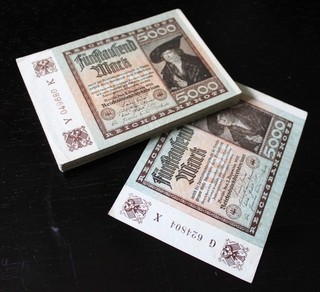 LOT 50 Banknoten 5.000 Mark 1922 ::: GERMANY Ro.80