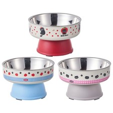Comfortable Feeding Position For Dog With Elevated Bowl Stand Stainless Steel