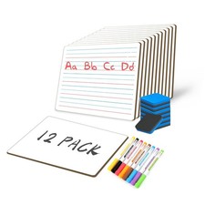 White Board Dry Erase Boards Classroom Pack Mini White Boards 9" x12  Doub