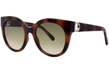 Salvatore Ferragamo SF1031S 214 Sunglasses Women's Tortoise/Green Cat Eye 53mm