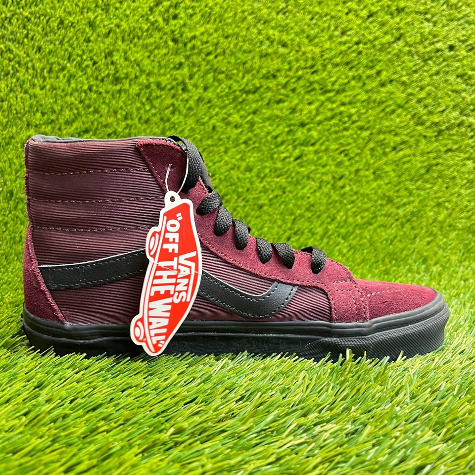 Vans Sk8-Hi Reissue Womens Size 7.5 Maroon Black Casual Skate Shoes Sneakers - Image 4 of 4