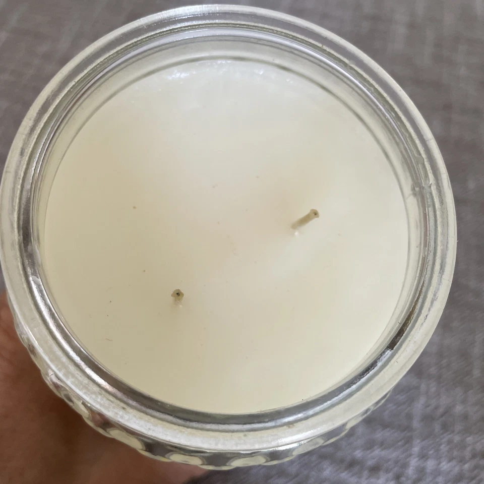 Vela Cañón Oro Cítrico Blanco 2 Mechas Grande 26 OZ Rara Foto 4 de 4