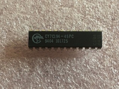 CY7C194-45PC IC STANDARD SRAM 64K x 4 45ns CMOS 24-PIN DIP (LOT OF 1)