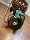 Vintage Gregory Paul Golf Bag Canyon Club 8 Inch 3 Way Green Beige Embroidered — photo 4