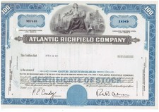 Historisches Wertpapier Aktie Atlantic Richfield Company&nbsp;&nbsp;1970 085