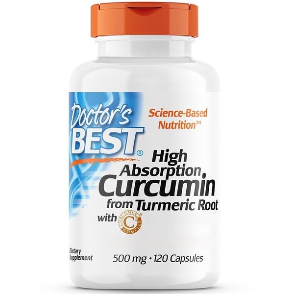 Doctor's Best, Hochabsorbierendes Kurkumin, 1.000 Mg, 120 Pflanzliche Kapseln-image