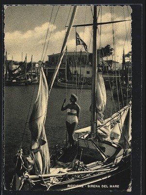 Ansichtskarte Riccione, Sirena del Mare 1950 