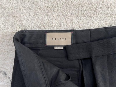 Gucci 22Aw Wide Textured Gabardine Pants | eBay
