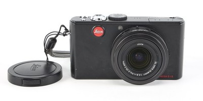 Leica D-Lux 3 Digital Camera, Black {10MP} 18303, with Wrist Strap & Lens Cap
