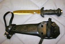 Wenoka scuba diving knife Large w/ sheath leg straps 7 1/2 " blade 7901