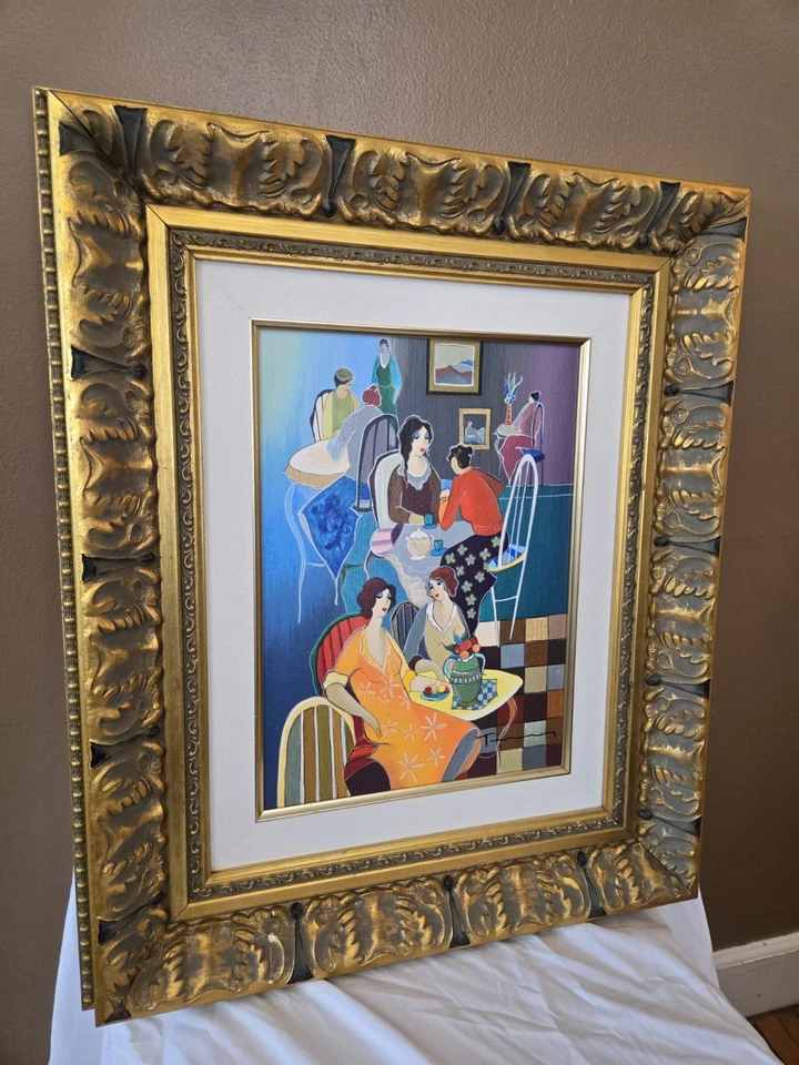 Itzchak Tarkay Serigraph Winding Down #1 Limited Edition Numbered Framed - Image 3 of 4