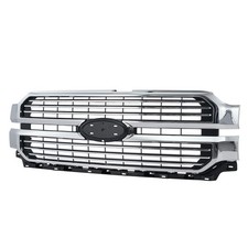 For 2024 2025 Ford F150 Front Bumper Grille Replacement Direct Fit Chrome New For 2024 2025 Ford F150 Front Bumper Grille Replacement Direct Fit Chrome New